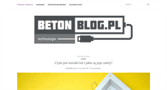 Desktop Screenshot of betonblog.pl