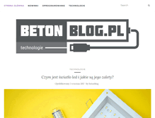 Tablet Screenshot of betonblog.pl